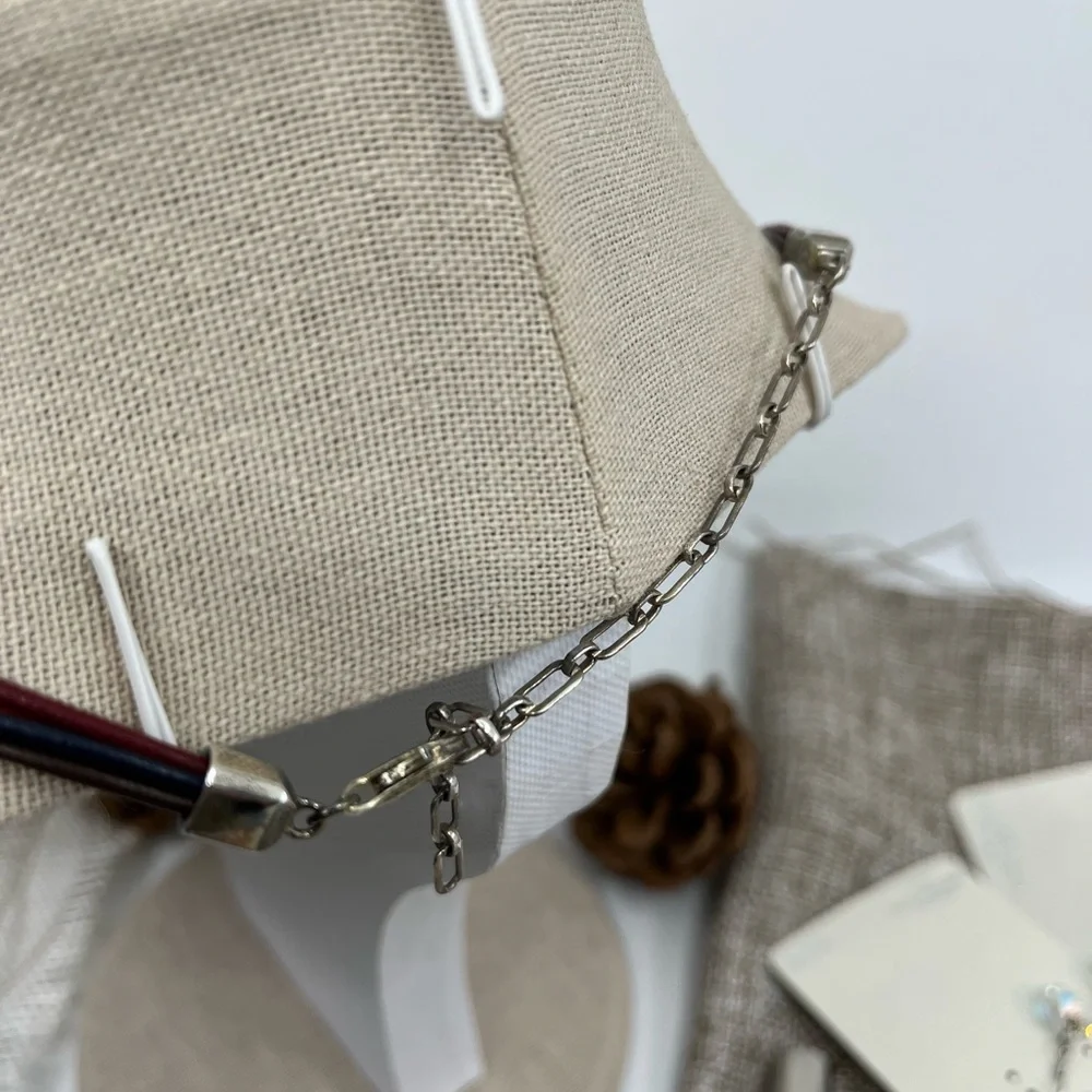 Vintage Ava Yetter Southwestern Pendant Necklace – Amber, Lapis, 925 Sterling - Picture 8 of 17